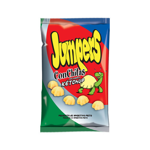 Alcampo JUMPERS Conchitas con ketchup JUMPERS 90 g