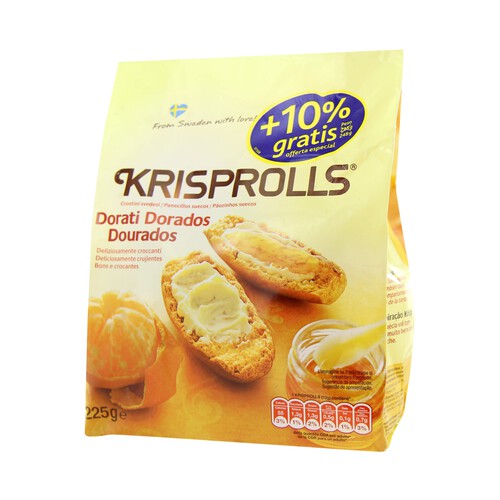 Alcampo KRISPROLLS Panecillos suecos dorados 225 g