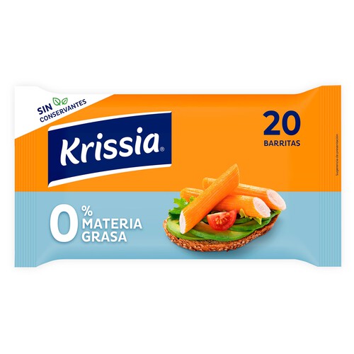 Alcampo KRISSIA Barrita surimi 0% mg 20 ud 300 g