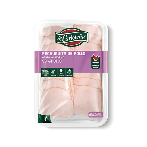 Alcampo LA CARLOTEÑA Pechuguita de pollo 100g