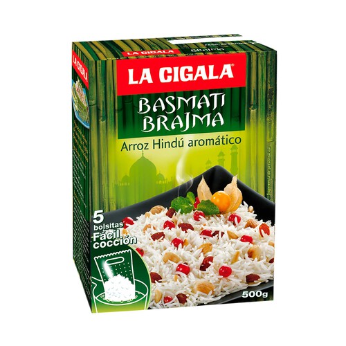 Alcampo LA CIGALA Arroz basmati paquete de 500 g