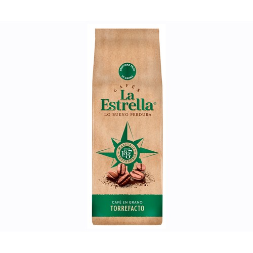 Alcampo LA ESTRELLA Café en grano torrefacto 500 g