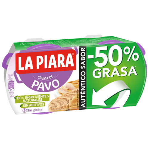 Alcampo LA PIARA Paté de pavo LA PIARA 2 x 77 g