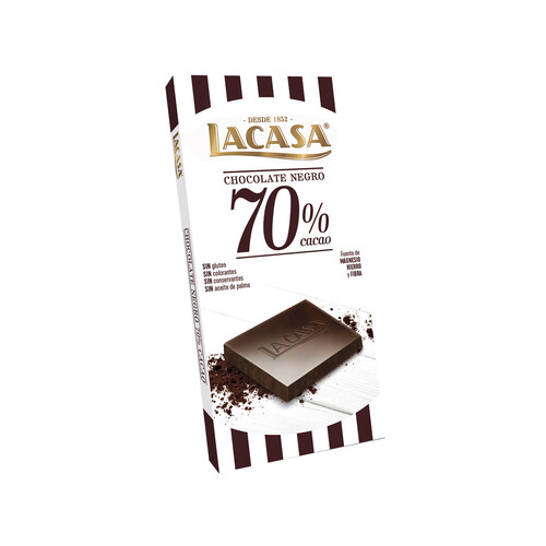 Alcampo LACASA Chocolate negro 70 % cacao 100 g