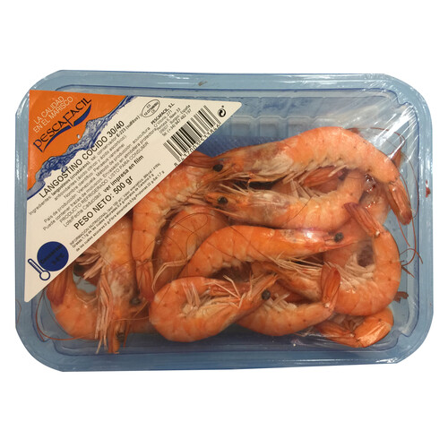 Alcampo Langostino cocido 30/40 uds. 500 g