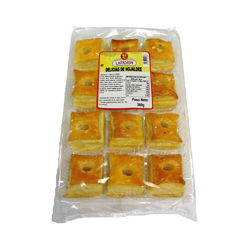 Alcampo LAPASION Hojaldres con miel 12 un. 360 g