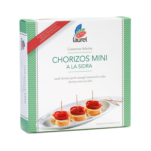 Alcampo LAUREL Chorizos mini a la sidra 265 g