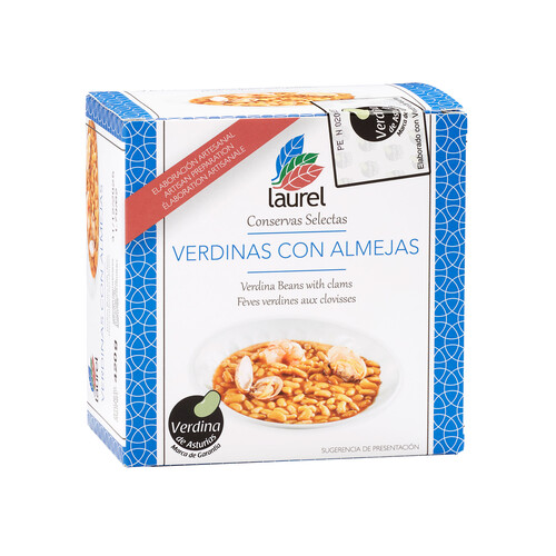 Alcampo LAUREL Verdinas con almejas 420 g