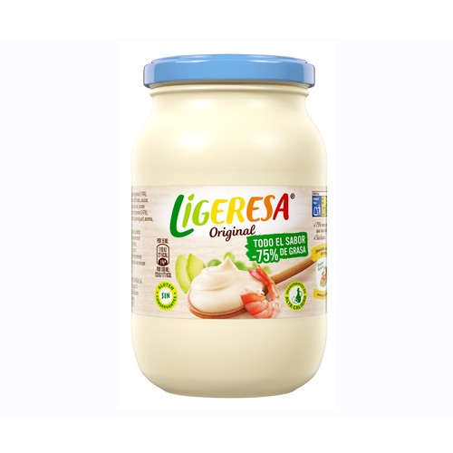 Alcampo LIGERESA Salsa mayonesa frasco 200 + 10 ml