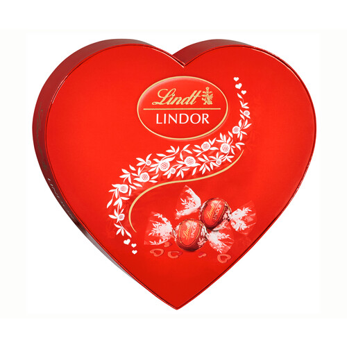 Alcampo LINDOR Bombón leche en caja de corazón 20