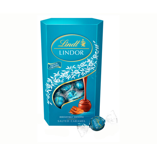 Alcampo LINDOR Bombón salted caramel cornet 337 gr