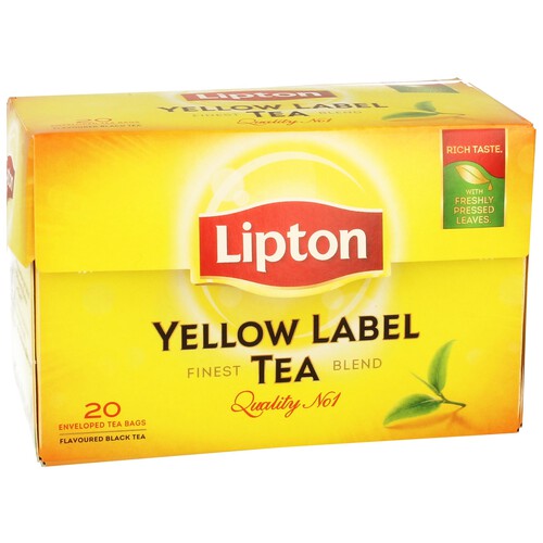 Alcampo LIPTON Té yellow label 20 uds. de 1 5 g