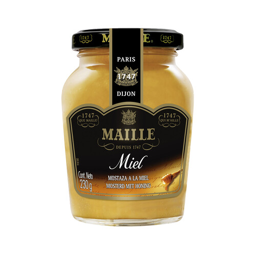Alcampo MAILLE Mostaza a la miel frasco de 230 g