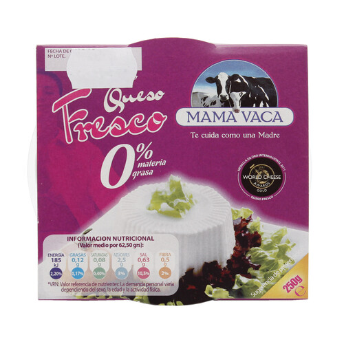 Alcampo MAMA VACA Queso fresco 0% suave