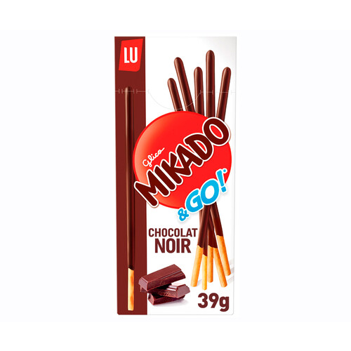 Alcampo MIKADO Galleta choco negro 39 g