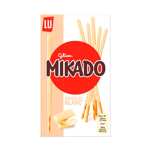 Alcampo MIKADO Galleta con chocolate blanco 70 gr