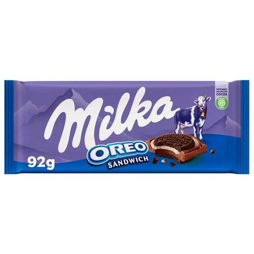 Alcampo MILKA Chocolate con leche Oreo 92 g