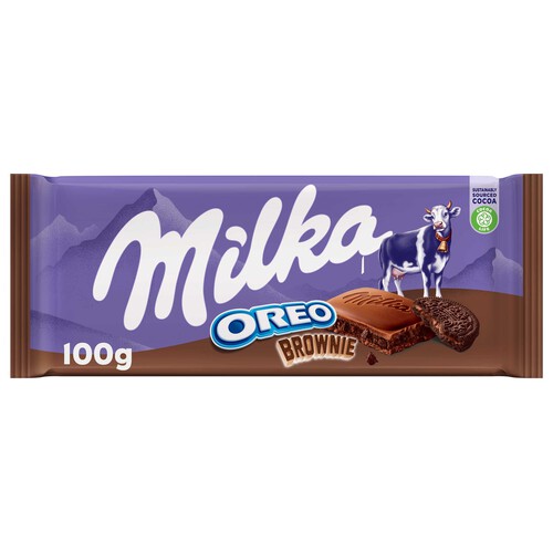 Alcampo MILKA Chocolate de oreo y brownie 100 g