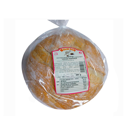 Alcampo MOLDIPAN Hogaza rebanada artesana 490 gr