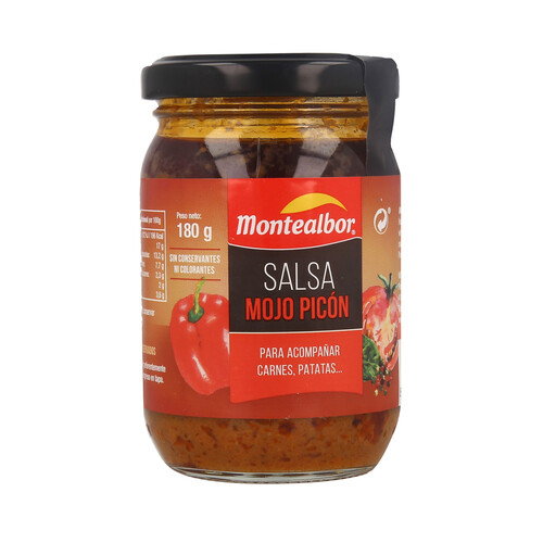Alcampo MONTEALBOR Salsa mojo picón 180 g