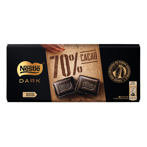 Alcampo NESTLÉ Dark Chocolate negro 70% cacao 120 g