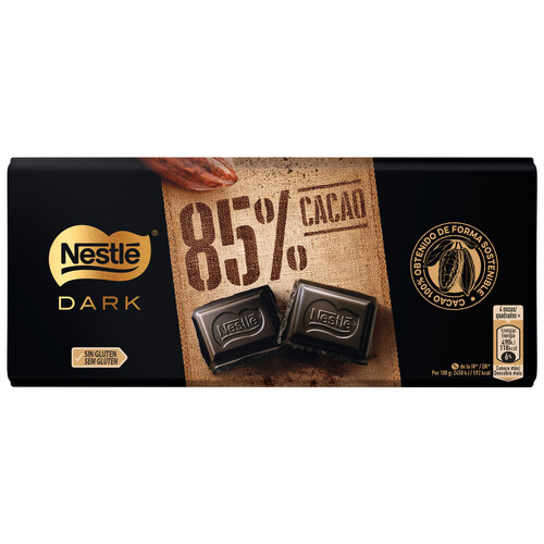 Alcampo NESTLÉ Dark Chocolate negro 85 % cacao 120 g