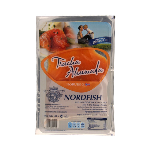 Alcampo NORDFISH Trucha ahumada NORDFISH 100 g