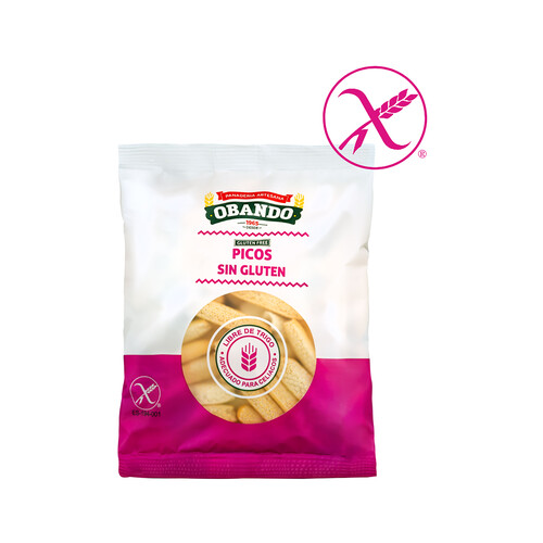 Alcampo OBANDO Picos sin gluten OBANDO 80 g