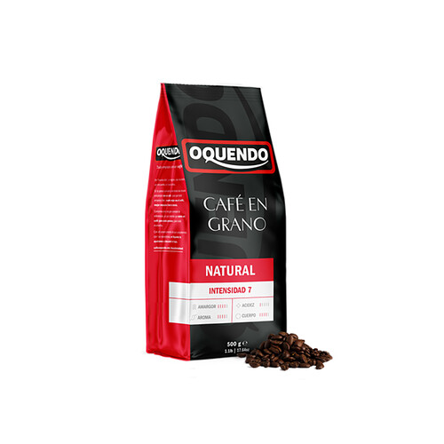 Alcampo OQUENDO Café en grano natural I7 500 g