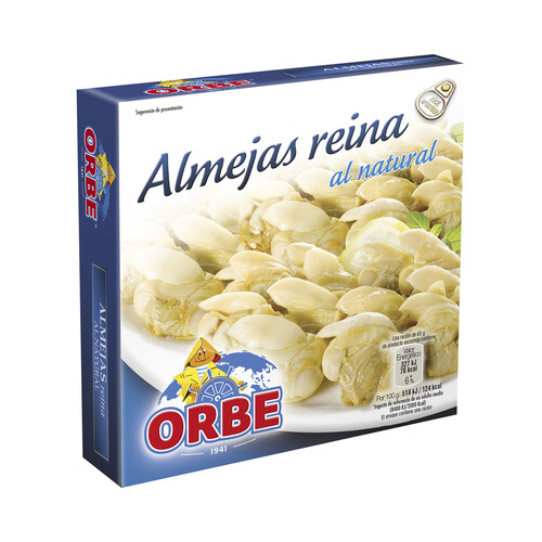 Alcampo ORBE Almejas reina al natural lata de 63 g