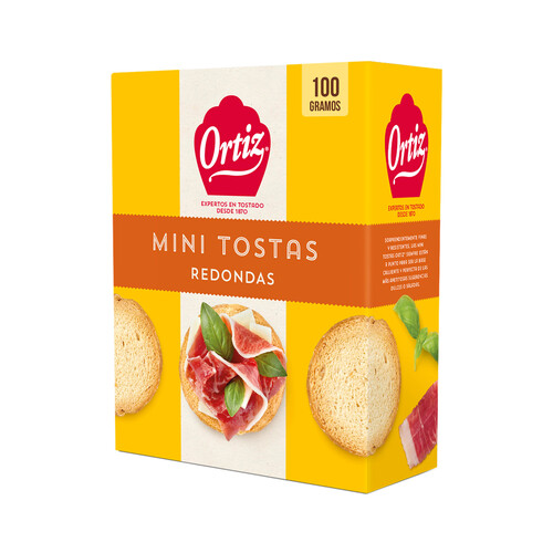 Alcampo ORTIZ Mini tostas redondas 100 g