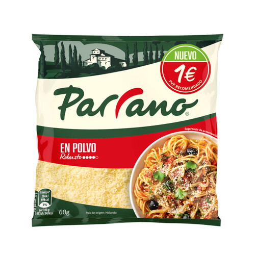 Alcampo PARRANO Queso rallado en polvo PARRANO 60g