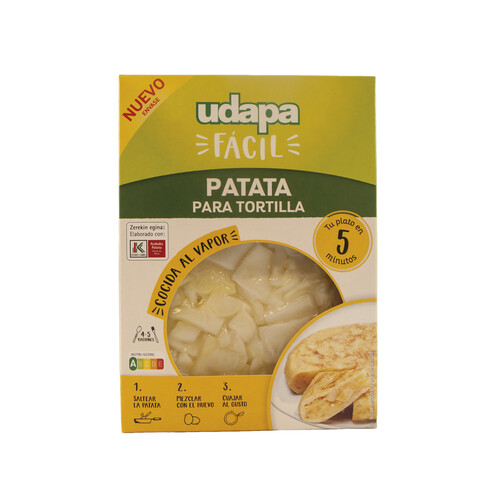 Alcampo Patatas para tortilla UDAPA FÁCIL 450 g