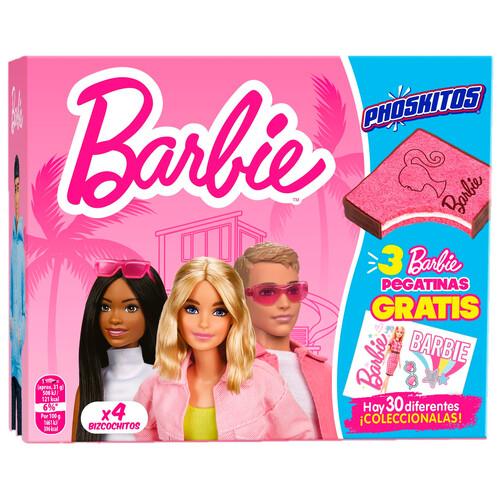 Alcampo PHOSKITOS Barbie Pastelitos 4 uds. 116 g