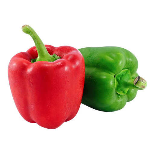 Alcampo Pimientos rojos y verdes bandeja de 600 g