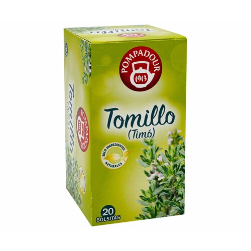 Alcampo POMPADOUR Infusión de tomillo 20 uds 30 g