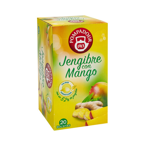 Alcampo POMPADOUR Infusión jengibre con mango 45 g