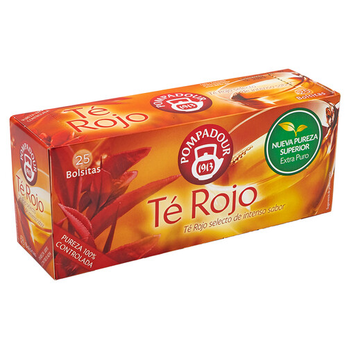 Alcampo POMPADOUR Té Rojo Caja 25 uds 16 g