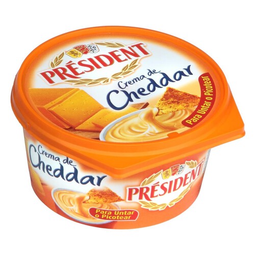 Alcampo PRESIDENT Crema de queso cheddar 125 g