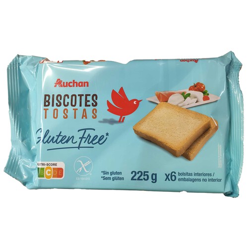 Alcampo PRODUCTO ALCAMPO Biscotes sin gluten 225 g