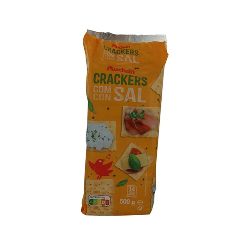 Alcampo PRODUCTO ALCAMPO Crackers con sal 500 g