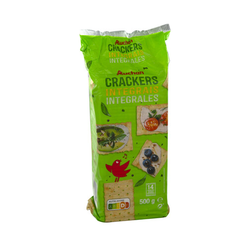 Alcampo PRODUCTO ALCAMPO Crackers integrales 500 g