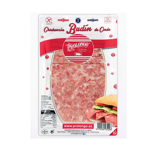 Alcampo PROLONGO Budin de cerdo chicharron 150 g