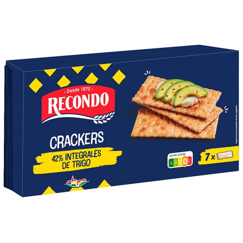 Alcampo RECONDO Crackers integrales 250 g
