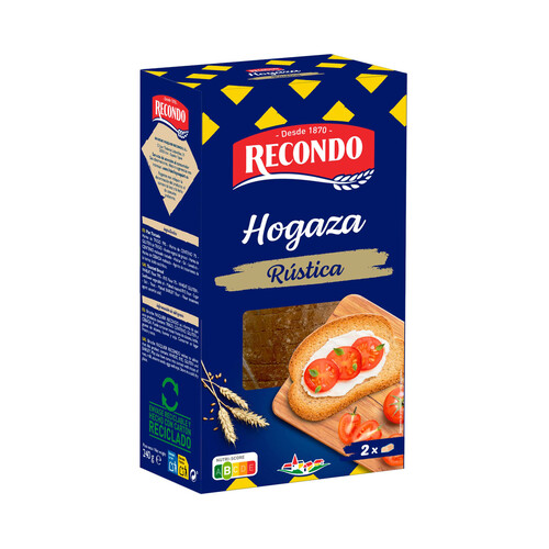 Alcampo RECONDO Pan tostado hogaza rústica 240 g