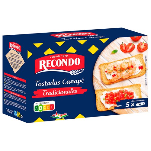 Alcampo RECONDO Tostadas para canapés 100 g