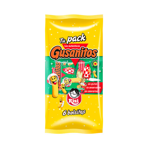 Alcampo RISI Gusanitos de maiz 6 x 18 g