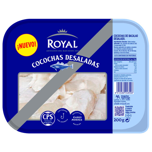 Alcampo ROYAL Cocochas de bacalao desalado 200 g