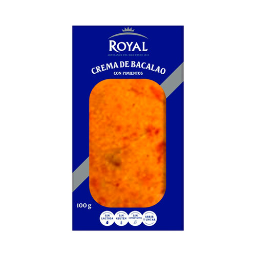 Alcampo ROYAL Crema de bacalao con pimientos 120 g