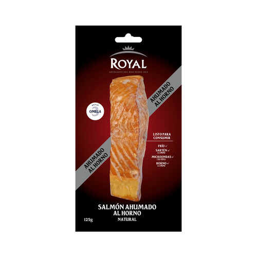 Alcampo ROYAL Salmon ahumado al horno 125 g